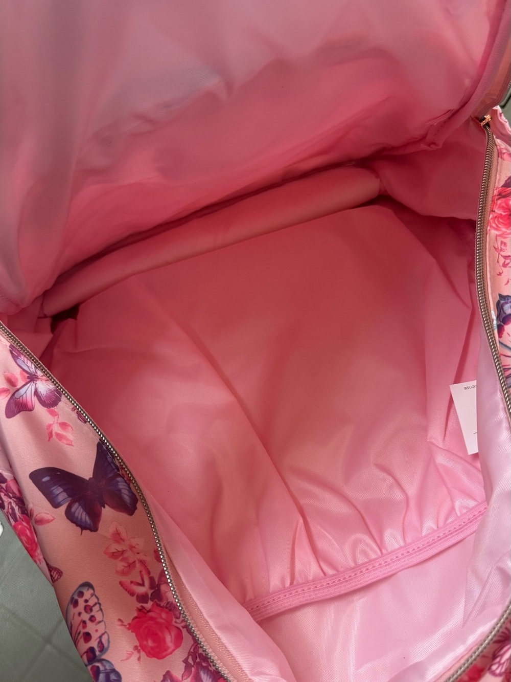 Pink Butterfly Floral Backpack - Picture 3 of 3